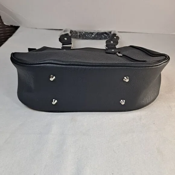 Unbranded Concealed Carry Hobo Bag Skull with Flames Western Goth Studded - Picture 8 of 13